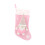 Sac cadeau chaussettes de Noël avec poupée sans visage décorative 1