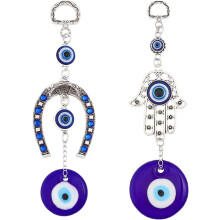 Ciondolo Occhio di Allah e Mano di Hamsa Blu 1 Pezzo
