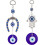 Ciondolo Occhio di Allah e Mano di Hamsa Blu 1 Pezzo 1