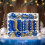 Christmas Balls Decorations Set Blue 150 pcs 2.36 inch 4