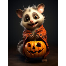 Wooden Possum Halloween Puzzle for Adults 300 Pieces