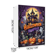 Calendar de Advent de Halloween Casă bântuită înfricoșătoare 24 de zile
