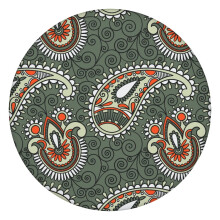 Nappe ronde 112 cm (44 pouces) en tissu Oxford imperméable à motif cachemire