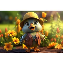 Cartoon Bird Wooden Jigsaw Puzzle 300 Pieces