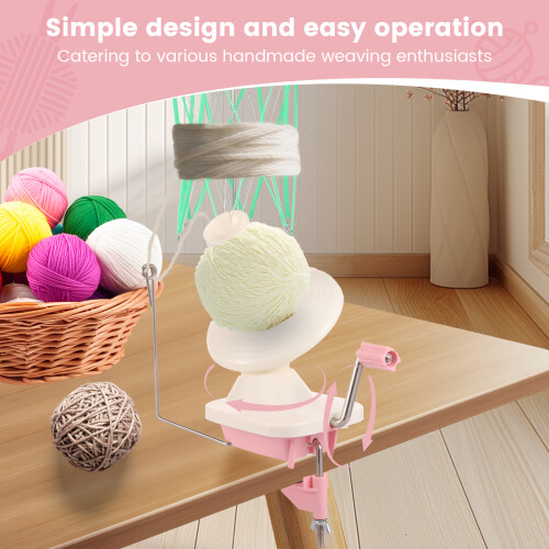 Plastic Manual Yarn Ball Winder Adjustable Umbrella Swift 2