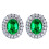 925 Sterling Silver Stud Earrings with Cubic Zirconia 6