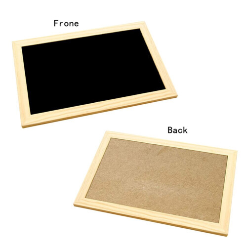 WHAMVOX Chalkboard Message Board Black 30x20cm 2