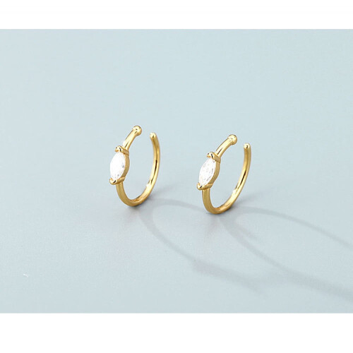 Argola de nariz em titânio com microzircônia cúbica 2