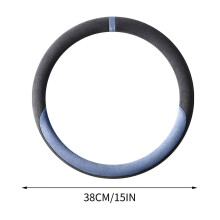 Lederen stuurwielhoes, universele pasvorm, 15 inch