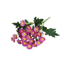 Rosa gotica in seta, centro bianco, petali rossi, 1 pezzo