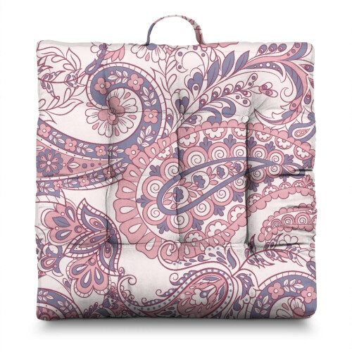 Poduszka do medytacji Paisley Boho Square22x22 cale