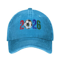 World Soccer Tournament Baseball Hat Black Adjustable