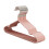 Cabides de metal antiderrapantes, pacote com 10 unidades, rosa. 1