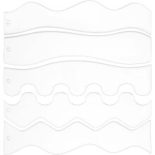 Clear Acrylic Quilting Templates Waves 5 pcs
