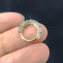 Titanium neusring met micro-zirkonia