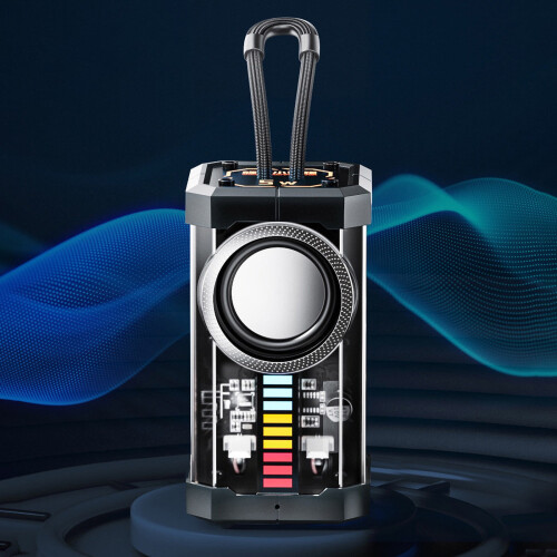 CheAAlet Transparent Mecha Bluetooth Højttaler Bærbar Trådløs Stereo