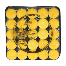 Teamécses, sárga, 50 db-os csomag, 0,9x0,9x0,78 hüvelyk