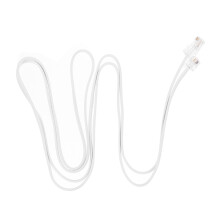 Cabo telefônico branco Supvox, fio de cobre, PVC, 4 condutores