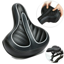 Comfortabel fietszadel met vulling, breed, universele pasvorm
