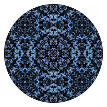 Toalha de mesa boho impermeável em tecido Oxford, redonda, 114-132 cm (45-52 polegadas)