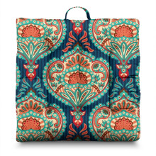Paisley-Meditationskissen Boho Quadratisch 56 x 56 cm