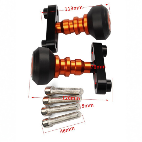 Motorcycle Frame Sliders CNC Aluminum 1 Pair 1