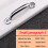 Zinc Alloy Door Pull Handle 1/2/5 pcs 78-110 mm Silver 3