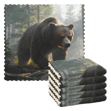 Tacar de 6 Tuáillí Cistine Dearaidh Foraoise Bear