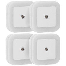 Luminária de parede LED noturna com sensor de luz automático (pacote com 10 unidades)