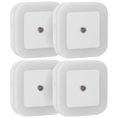 Luminária de parede LED noturna com sensor de luz automático (pacote com 10 unidades)