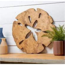 Houten zandwanddecoratie met zeedieren (1 stuk)