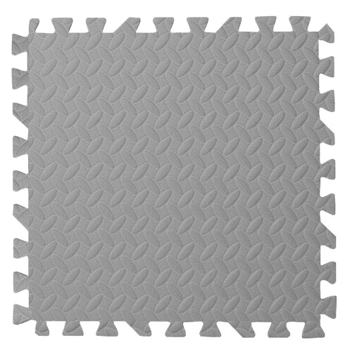 Χαλί παζλ αφρού Interlocking 12x12 ιντσών γκρι