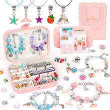Set voor het maken van bedelarmbanden met slangenkettingen (91 stuks)