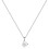 Sterling Silver Initial Pendant Necklace A-Z on Figaro Chain 1