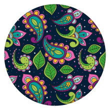 Rond tafelkleed van Oxford-stof, waterdicht, met elastische zoom.