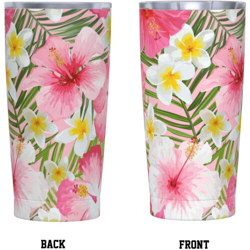 Isoleret Tumbler Rustfrit Stål 650 ml Pink Tropical 1