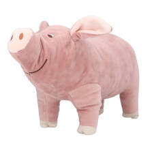 Almohada de peluche de cerdito rosa suave para abrazar, 40 cm.
