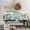 Fodere per cuscini decorativi in stile rustico, set da 4 pezzi, 50x50 cm, blu 3