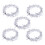 Star Tree Decorations Rattan Silver 5 Pieces 4