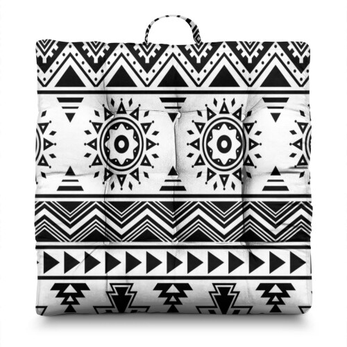 Poduszka podłogowa do medytacji w stylu boho, kwadratowa, 22 cale