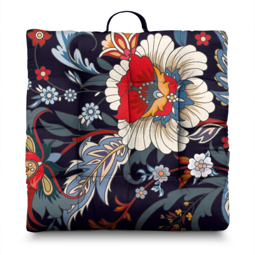 Μαξιλάρι δαπέδου Paisley Boho Square 22x22 ίντσες