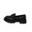 Botas femininas de cano curto com bico redondo, em nylon e elastano pretos, tamanho 7,5. 1