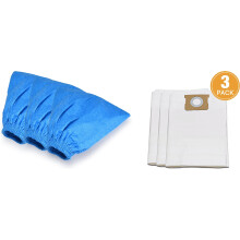 Bolsas de repuesto para el polvo y filtros de tela para contenedores húmedos/secos de 5-6 galones.