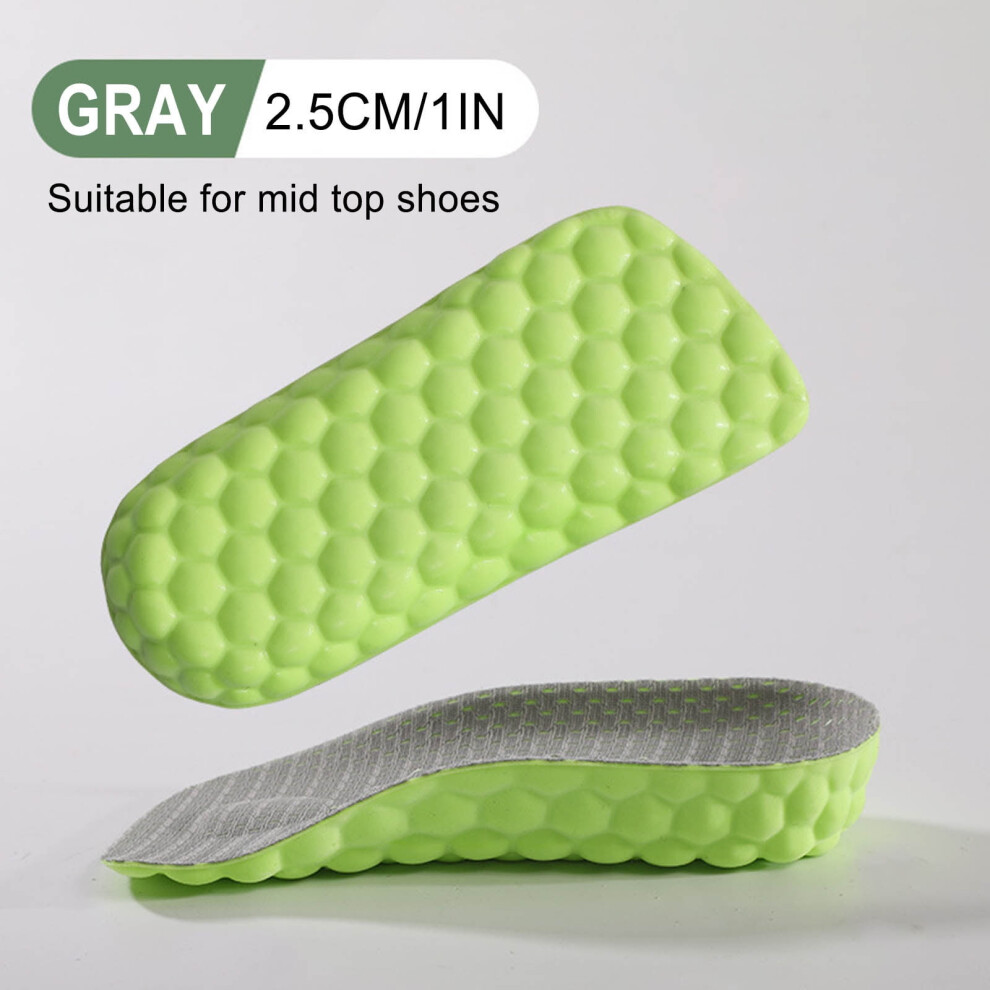 Height Increase Insoles with Arch Support and Shock