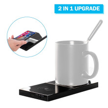 2-in-1 kopjeswarmer en draadloze oplader met slimme functies