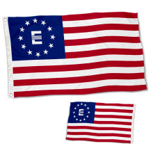 Bandera estadounidense de doble cara, 3 capas, 2x3 pies