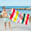 Serviette de plage en microfibre, séchage rapide, légère, 76 x 152 cm 2