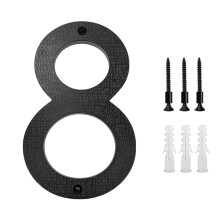 EGYMEN Metal House Numbers 5 Inch Black ABS