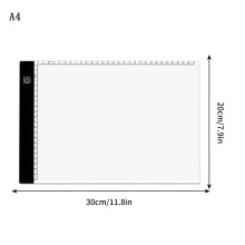 LED világító doboz A4/A5, hordozható, vékony, USB-s tápellátással