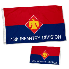 Arméns 45:e infanteridivisionsflagga, dubbelsidig, 2x3 fot